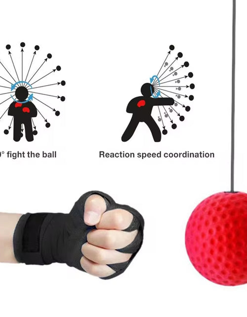 Load image into Gallery viewer, Boxing Speed Ball Head-Mounted PU Punch Ball MMA Sanda Training Hand Eye Reaction Home Sandbag Fitness Boxing Equipment