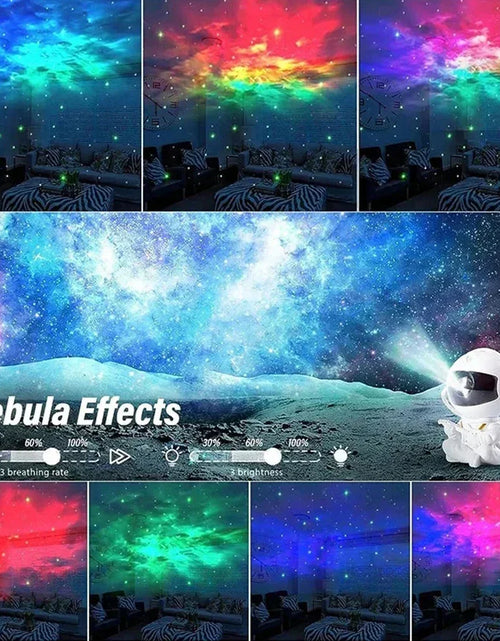 Load image into Gallery viewer, Galaxy Star Astronaut Projector LED Night Light Starry Sky Porjectors Lamp Decoration Bedroom Room Decorative for Children Gifts