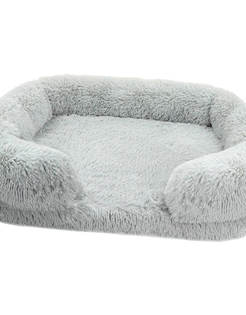 Load image into Gallery viewer, W Dog Bed Square Dog Beds Long Plush Dog Mat Beds for Small Medium Large Dogs Supplies Pet Dog Calming Bed Washable Kennel