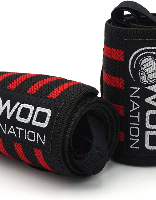 Load image into Gallery viewer, Wrist Wraps Weightlifting for Men & Women - Weight Lifting Wrist Wrap Set of 2 Forcrossfit and Cross Training (12" or 18") + Includes Carrying Bag