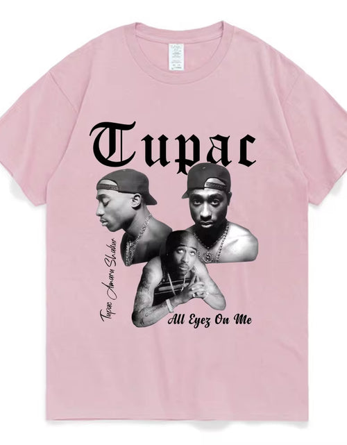 Load image into Gallery viewer, Rapper Tupac 2Pac Graphic T Shirt Fashion High Quality Short Sleeves T-Shirts Oversized Hip Hop Streetwear Men'S Cotton T-Shirt