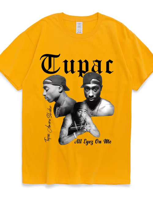 Load image into Gallery viewer, Rapper Tupac 2Pac Graphic T Shirt Fashion High Quality Short Sleeves T-Shirts Oversized Hip Hop Streetwear Men'S Cotton T-Shirt