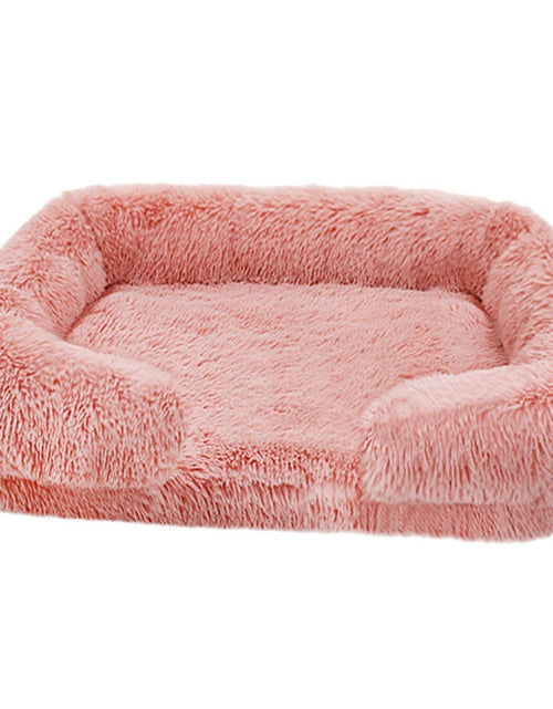 Load image into Gallery viewer, W Dog Bed Square Dog Beds Long Plush Dog Mat Beds for Small Medium Large Dogs Supplies Pet Dog Calming Bed Washable Kennel