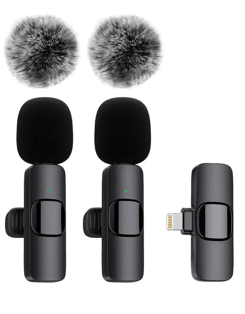 Load image into Gallery viewer, NEW Wireless Lavalier Microphone Audio Video Recording Mini Mic for Iphone Android Laptop Live Gaming Mobile Phone Microphone