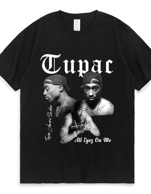 Load image into Gallery viewer, Rapper Tupac 2Pac Graphic T Shirt Fashion High Quality Short Sleeves T-Shirts Oversized Hip Hop Streetwear Men'S Cotton T-Shirt
