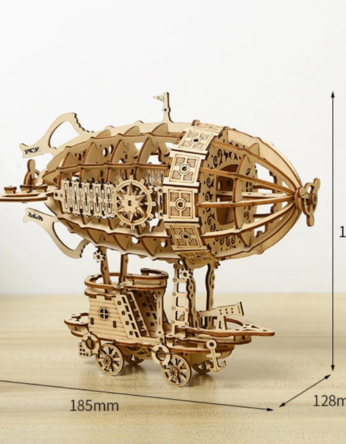 Load image into Gallery viewer, Creative Airship Model Jigsaw Puzzles Models Kit Child Model Car DIY 3D Puzzle Toys for Adults Handmade Toys Wooden Model
