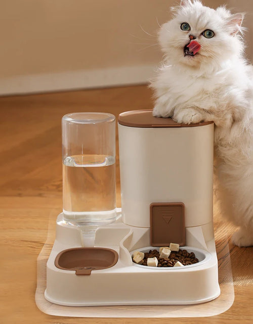 Load image into Gallery viewer, New Pet Cat Large Capacity Water Dispenser Dry Wet Separation for Automatic Feeder Drinking Water Supplies Food Container