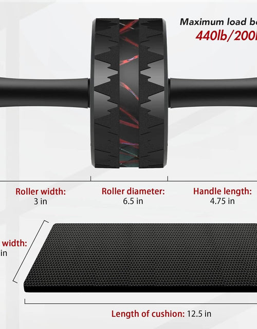 Load image into Gallery viewer, Rodillo Para Ejercicios Abdominales Brazos Entrenamiento En Casa Rueda Abdominal