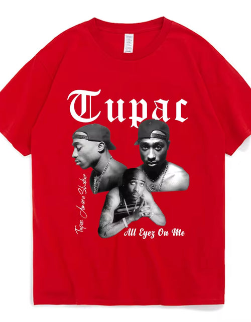 Load image into Gallery viewer, Rapper Tupac 2Pac Graphic T Shirt Fashion High Quality Short Sleeves T-Shirts Oversized Hip Hop Streetwear Men'S Cotton T-Shirt