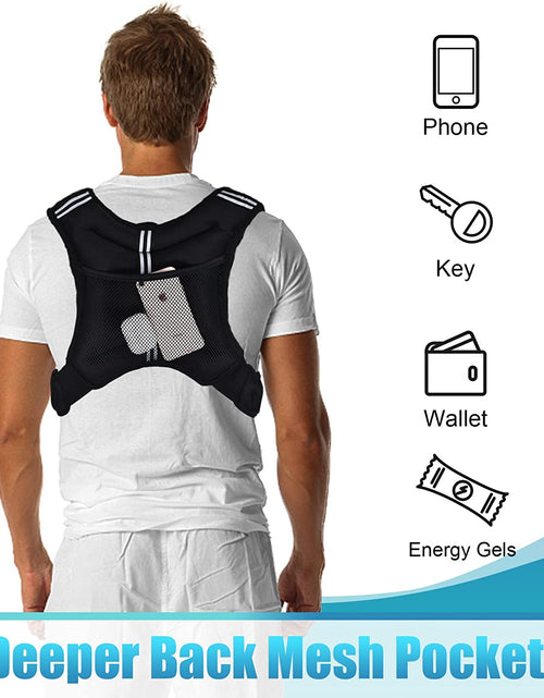Load image into Gallery viewer, Weighted Vest with Ankle/Wrist Weights 6Lbs-30Lbs Body Weight Vest with Reflective Stripe, Size-Adjustable Workout Equipment for Strength Training, Walking, Jogging, Running for Men Women