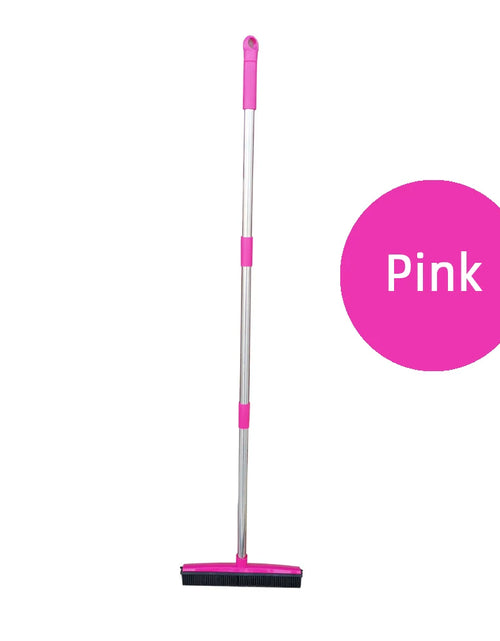 Load image into Gallery viewer, Pet Hair Rubber Broom Floor Brush for Carpet Dog Hair Remover with Built in Squeegee Silicone Broom Hair Remover Cleaning