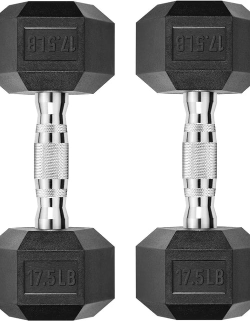 Load image into Gallery viewer, Hex Dumbbell Rubber Encased Dumbbell Strength Training Hex Dumbbell, Hand Weight for Workout & Exercise