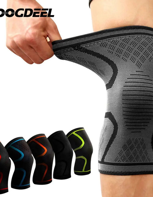 Load image into Gallery viewer, 1PCS Fitness Running Cycling Knee Support Braces Elastic Nylon Sport Compression Knee Pad Sleeve for Basketball Volleyball