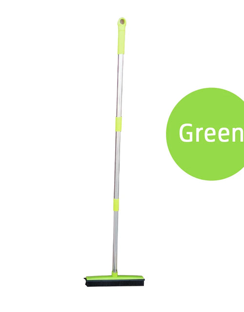 Load image into Gallery viewer, Pet Hair Rubber Broom Floor Brush for Carpet Dog Hair Remover with Built in Squeegee Silicone Broom Hair Remover Cleaning