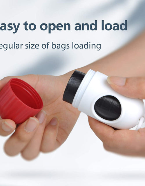 Load image into Gallery viewer, Retractable Dog Leash with Dispenser and Poop Bags for X-Small/Small/Medium/Large Breed, 16 Ft Heavy Duty Pet Walking Leash, Anti-Slip Soft Handle, Reflective Strong Nylon Tape, One-Handed Brake