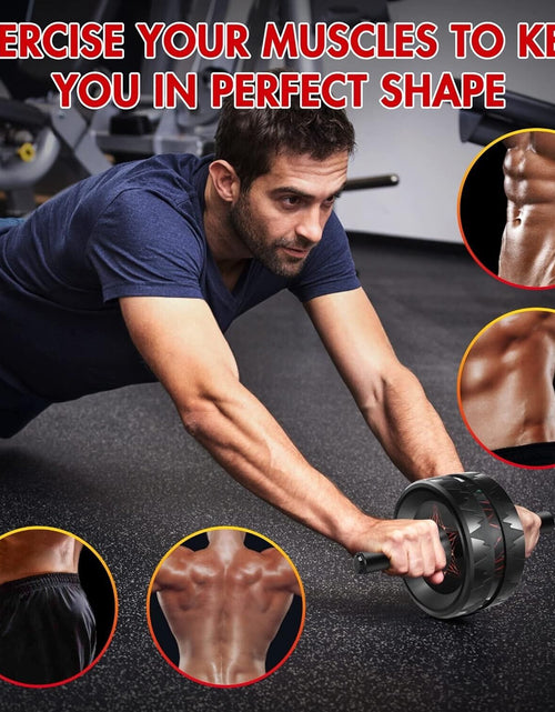 Load image into Gallery viewer, Rodillo Para Ejercicios Abdominales Brazos Entrenamiento En Casa Rueda Abdominal