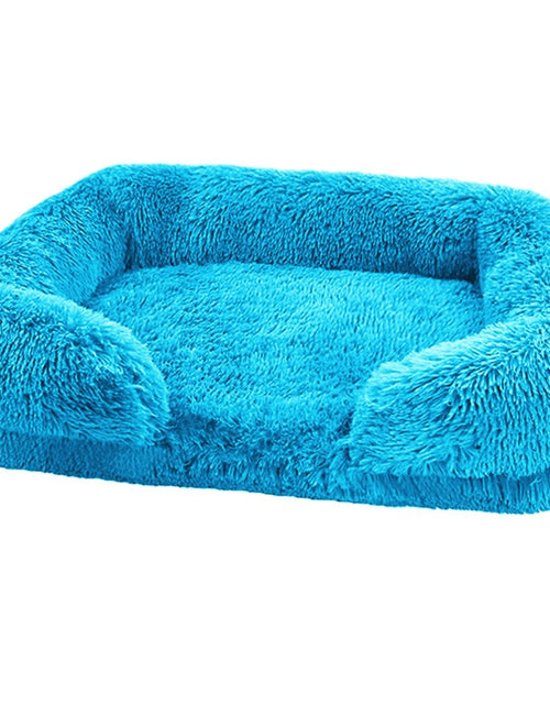 Load image into Gallery viewer, W Dog Bed Square Dog Beds Long Plush Dog Mat Beds for Small Medium Large Dogs Supplies Pet Dog Calming Bed Washable Kennel