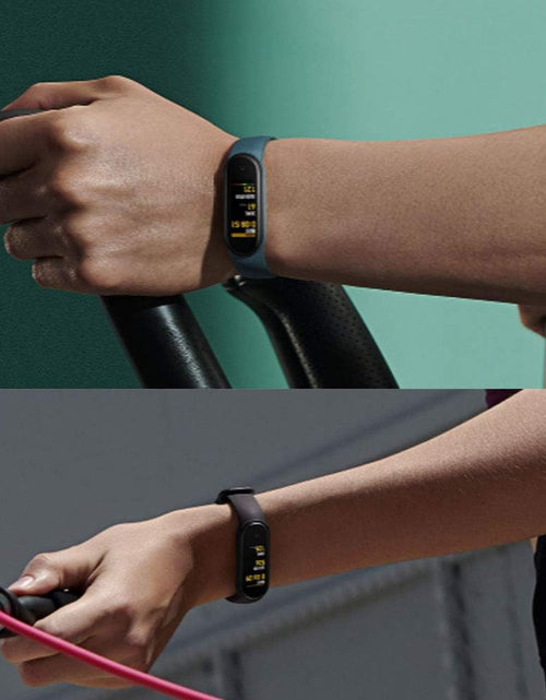 Load image into Gallery viewer, Replacement Bands Compatible with Xiaomi Mi Band 6/Xiaomi Mi Band 5/Amazfit Band 5, Soft Silicone Wristbands, Sport Adjustable Wrist Strap for Women Men