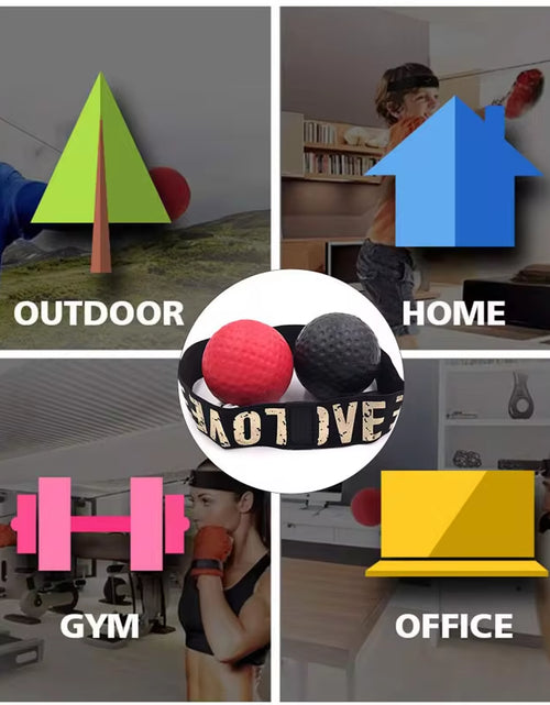 Load image into Gallery viewer, Boxing Speed Ball Head-Mounted PU Punch Ball MMA Sanda Training Hand Eye Reaction Home Sandbag Fitness Boxing Equipment