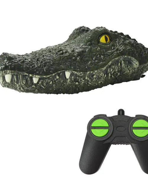 Load image into Gallery viewer, RC Boat Simulation Crocodile Head 2.4G Remote Control Joke Alligator Decoy Electric Toys Summer Water Spoof Robot Toys Gift