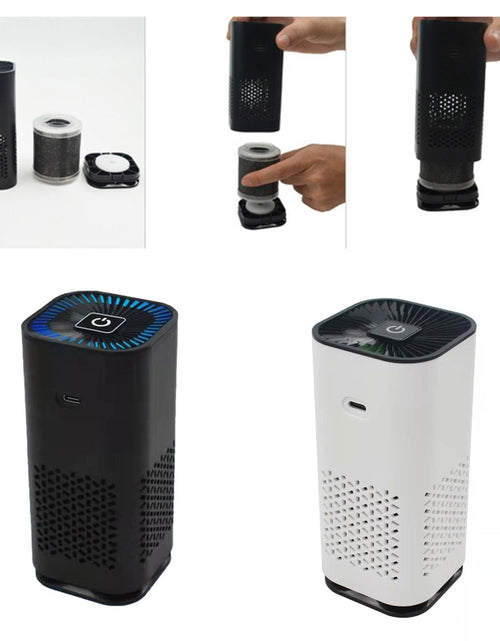 Load image into Gallery viewer, Car Air Purifier Portable Negative Ion Generator Remove Formaldehyde Dust Smoke Air Freshen Washer for Home Car