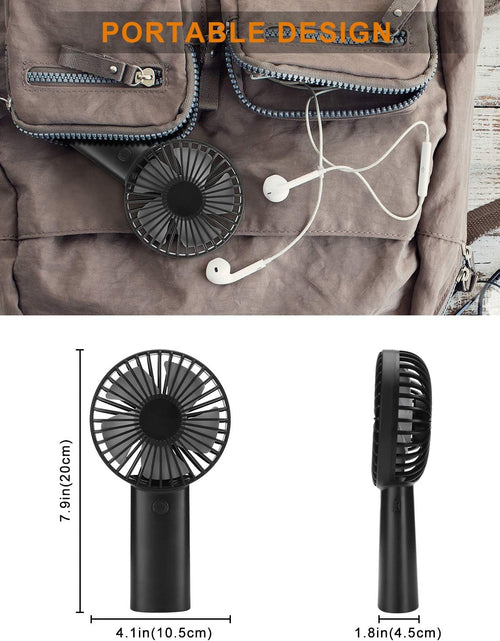 Load image into Gallery viewer, Portable Handheld Fan, 4000Mah Battery Operated Rechargeable Personal Fan, 6-15 Hours Working Time for Outdoor Activities, Summer Gift for Men Women