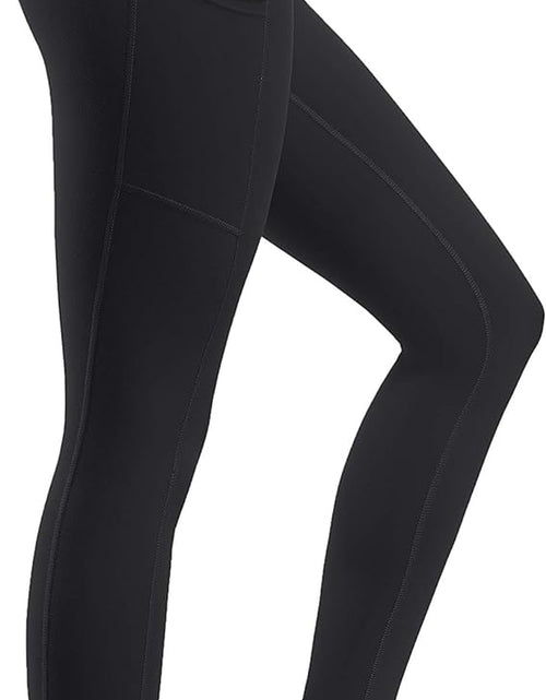 Load image into Gallery viewer, 2 Pack High Waist Yoga Pants, Pocket Yoga Pants Tummy Control Workout Running 4 Way Stretch Yoga Leggings