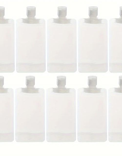 Load image into Gallery viewer, 10Pcs 30/50/100Ml Portable Reusable Plastic Squeeze Packing Bag for Lotion Shampoo Cosmetic Fluids Refillable Travel Pouches
