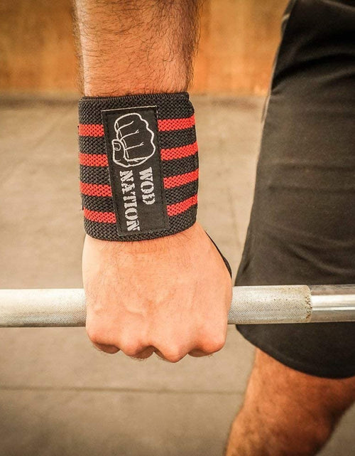 Load image into Gallery viewer, Wrist Wraps Weightlifting for Men & Women - Weight Lifting Wrist Wrap Set of 2 Forcrossfit and Cross Training (12" or 18") + Includes Carrying Bag