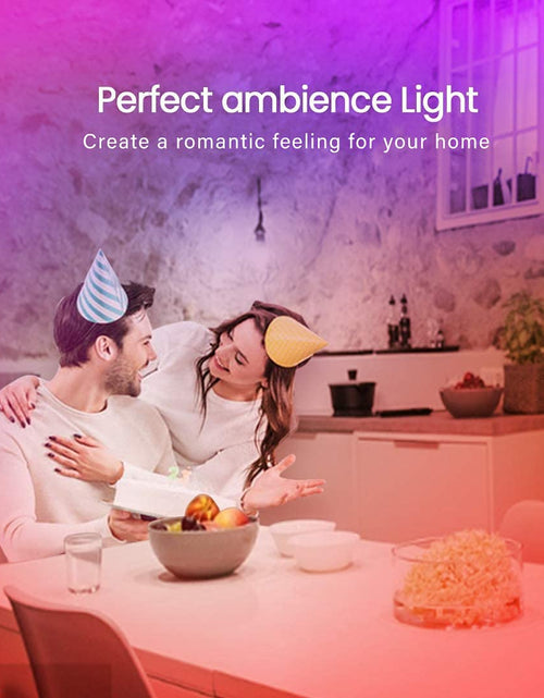 Load image into Gallery viewer, 50 FT Long LED Strip Lights,  Bluetooth LED Lights for Bedroom, Color Changing Light Strip with Music Sync, Smart Lights Controlled via Phone APP and IR Remote.