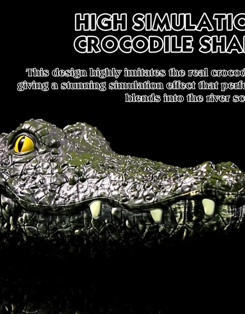Load image into Gallery viewer, RC Boat Simulation Crocodile Head 2.4G Remote Control Joke Alligator Decoy Electric Toys Summer Water Spoof Robot Toys Gift
