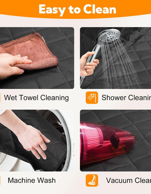 Load image into Gallery viewer, Dog Car Seat Cover for Back Seat, 100% Waterproof Dog Car Hammock with Mesh Window, Anti-Scratch Nonslip Durable Soft Pet Dog Seat Cover for Cars Trucks and SUV