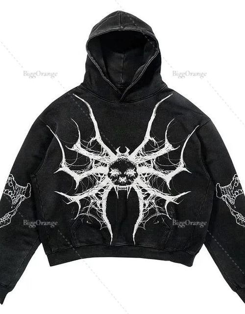 Load image into Gallery viewer, Harajuku Oversized Letter Print Streetwear High Quality Hoodie Vintage Streetwear Women Sweatshirt Goth Jacket Y2K Hoodies Women