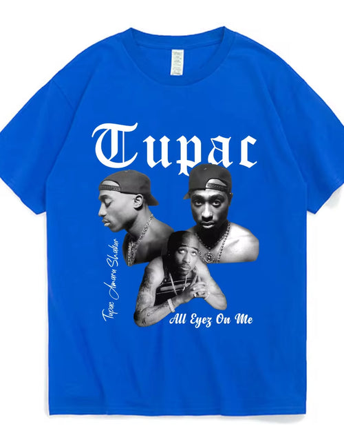 Load image into Gallery viewer, Rapper Tupac 2Pac Graphic T Shirt Fashion High Quality Short Sleeves T-Shirts Oversized Hip Hop Streetwear Men'S Cotton T-Shirt