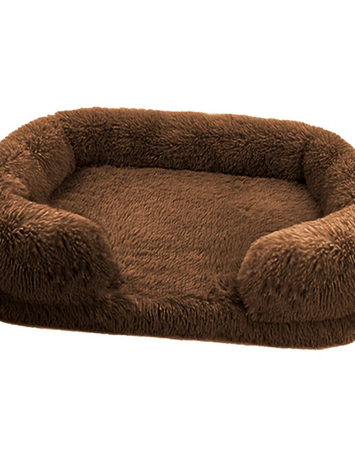 Load image into Gallery viewer, W Dog Bed Square Dog Beds Long Plush Dog Mat Beds for Small Medium Large Dogs Supplies Pet Dog Calming Bed Washable Kennel