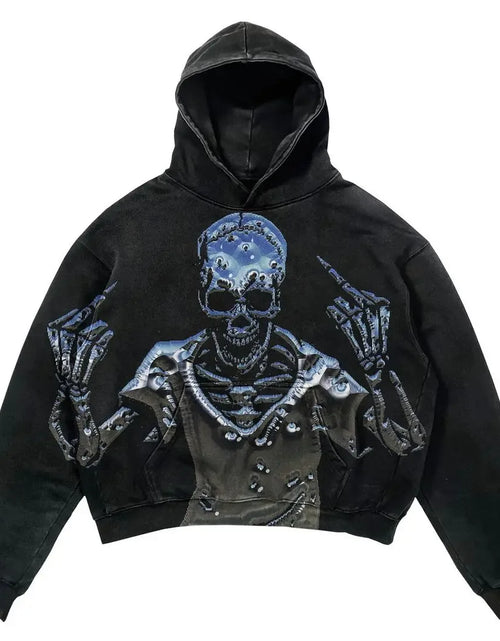 Load image into Gallery viewer, Harajuku Oversized Letter Print Streetwear High Quality Hoodie Vintage Streetwear Women Sweatshirt Goth Jacket Y2K Hoodies Women