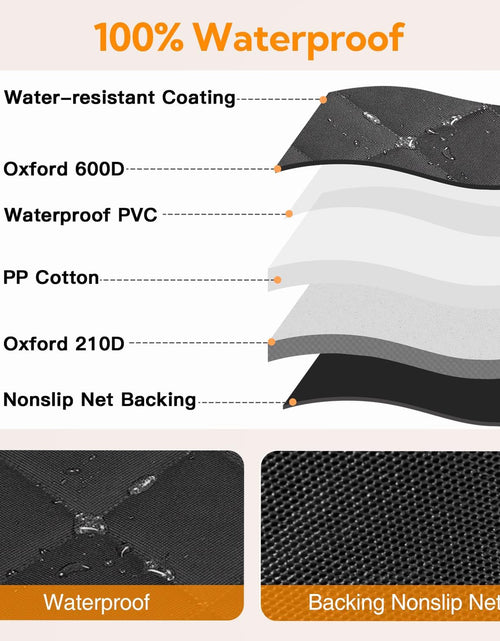 Load image into Gallery viewer, Dog Car Seat Cover for Back Seat, 100% Waterproof Dog Car Hammock with Mesh Window, Anti-Scratch Nonslip Durable Soft Pet Dog Seat Cover for Cars Trucks and SUV