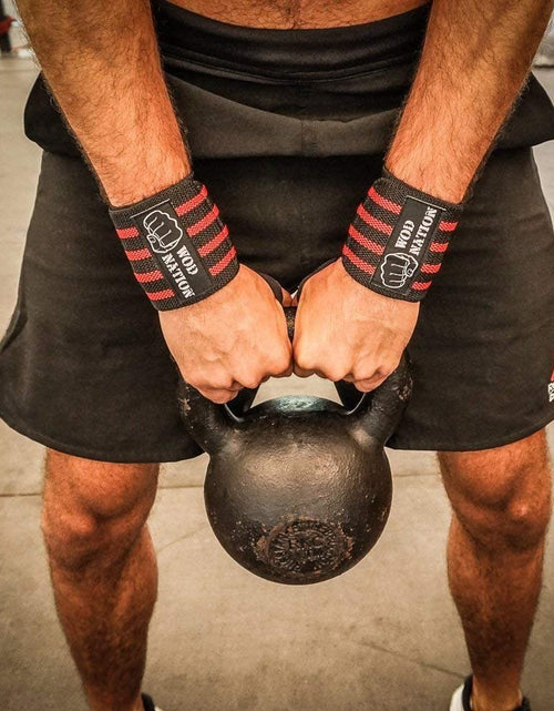 Load image into Gallery viewer, Wrist Wraps Weightlifting for Men & Women - Weight Lifting Wrist Wrap Set of 2 Forcrossfit and Cross Training (12" or 18") + Includes Carrying Bag