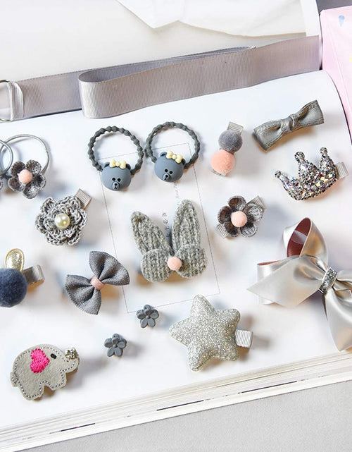 Load image into Gallery viewer, Baby Girl'S Hair Clips Cute Hair Bows Baby Elastic Hair Ties Hair Accessories Ponytail Holder Hairpins Set for Baby Girls Teens Toddlers, Assorted Styles, 36 Pieces Pack (Pink)