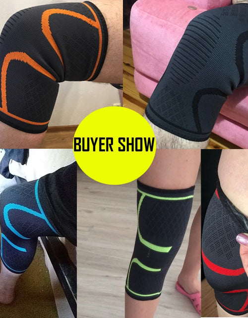 Load image into Gallery viewer, 1PCS Fitness Running Cycling Knee Support Braces Elastic Nylon Sport Compression Knee Pad Sleeve for Basketball Volleyball