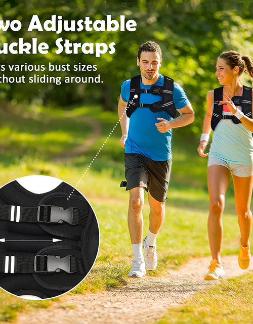 Load image into Gallery viewer, Weighted Vest with Ankle/Wrist Weights 6Lbs-30Lbs Body Weight Vest with Reflective Stripe, Size-Adjustable Workout Equipment for Strength Training, Walking, Jogging, Running for Men Women