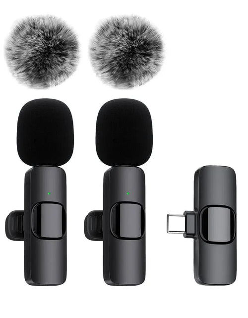 Load image into Gallery viewer, NEW Wireless Lavalier Microphone Audio Video Recording Mini Mic for Iphone Android Laptop Live Gaming Mobile Phone Microphone