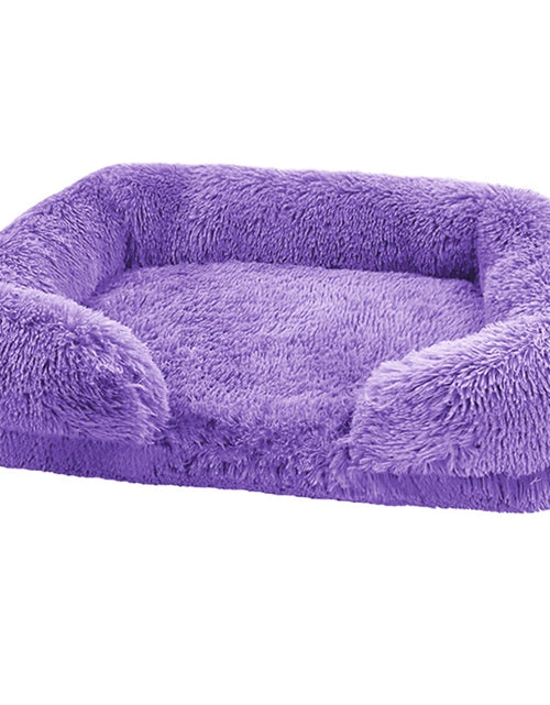 Load image into Gallery viewer, W Dog Bed Square Dog Beds Long Plush Dog Mat Beds for Small Medium Large Dogs Supplies Pet Dog Calming Bed Washable Kennel