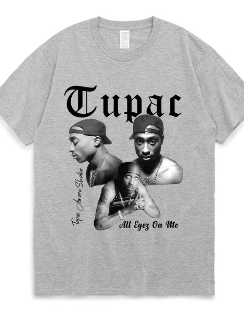 Load image into Gallery viewer, Rapper Tupac 2Pac Graphic T Shirt Fashion High Quality Short Sleeves T-Shirts Oversized Hip Hop Streetwear Men'S Cotton T-Shirt