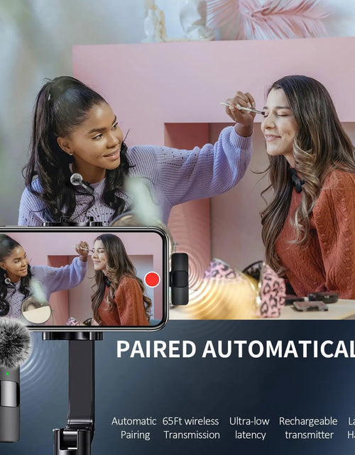 Load image into Gallery viewer, NEW Wireless Lavalier Microphone Audio Video Recording Mini Mic for Iphone Android Laptop Live Gaming Mobile Phone Microphone