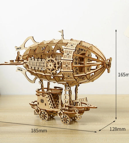 Creative Airship Model Jigsaw Puzzles Models Kit Child Model Car DIY 3D Puzzle Toys for Adults Handmade Toys Wooden Model