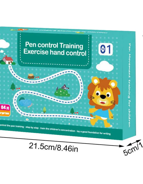 Load image into Gallery viewer, Children Drawing Reusable Practice Workbook Scribble Smart Workbook Control Training Book Education Stationery for Toddler Kids
