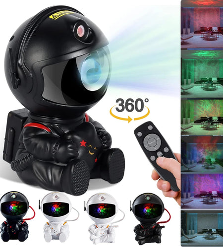 Astronaut Star Galaxy Projector Starry Nebula Ceiling LED Lamp with Remote, 8 Light Effects and 360° Adjustable for Kids Adults