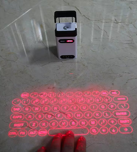 Mini Wireless Laser Projection Keyboard Bluetooth Virtual Keyboard & Mouse Function for Laptop Smartphone Keyboard Projector