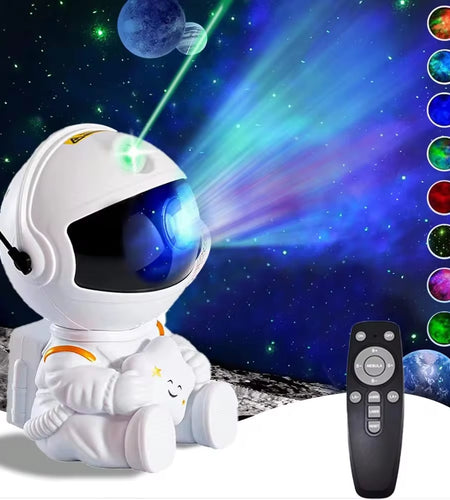 Star Projector Galaxy Night Light Astronaut Space Projector Starry Nebula Ceiling LED Lamp for Bedroom Home Decorative Kids Gift